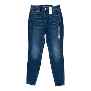 American Eagle Luxe Jeans Curvy Hi-Rise Jegging NWT 4 Indigo Abyss Medium Blue